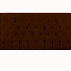 Cabeceira Solteiro 90 Cm Estofada Para Cama Box Marrom