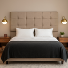 Cabeceira Solteiro 90 Cm Estofada Talita Em Suede Com Frame B