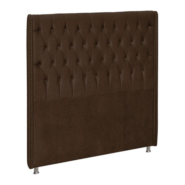 Cabeceira Solteiro 90 Cm Firezz Veludo Peer