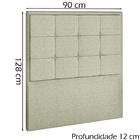 Cabeceira Solteiro 90 Cm Lhots Linho Peer