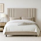 Cabeceira Solteiro 90 Cm Linho Frame Cama Elegante Estofada B