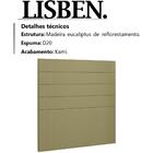 Cabeceira Solteiro 90 Cm Lisben Linho Peer
