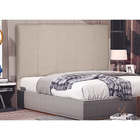 Cabeceira Solteiro 90 Cm Londres Suede Bege - Nexta Casa