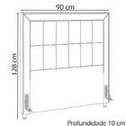 Cabeceira Solteiro 90 Cm Napoll Veludo Peer