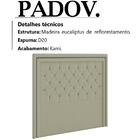 Cabeceira Solteiro 90 Cm Padov Veludo Peer