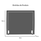 Cabeceira Solteiro 90 Cm Requinte Para Cama Box Stella Veludo