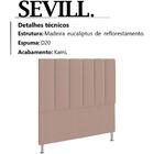 Cabeceira Solteiro 90 Cm Sevill Veludo Peer