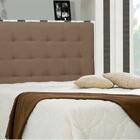 Cabeceira Solteiro 90 Cm Sonhare Suede Liso Marrom