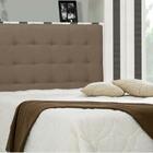 Cabeceira Solteiro 90 Cm Sonhare Suede Liso Marrom