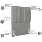 Cabeceira Solteiro 90cm Allia Linho Rm