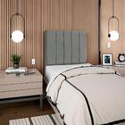 Cabeceira Solteiro 90cm Allia Suede Rm