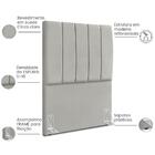 Cabeceira Solteiro 90cm Allia Suede Rm