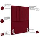 Cabeceira Solteiro 90cm Allia Suede Rm