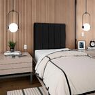 Cabeceira Solteiro 90cm Allia Suede Rm