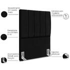 Cabeceira Solteiro 90cm Allia Suede Rm