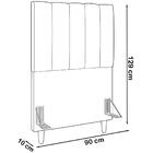 Cabeceira Solteiro 90cm Arlla Corano Rm