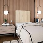 Cabeceira Solteiro 90cm Arlla Linho Rm