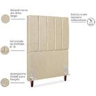 Cabeceira Solteiro 90cm Arlla Linho Rm