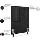 Cabeceira Solteiro 90cm Arlla Linho Rm