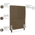 Cabeceira Solteiro 90cm Arlla Linho Rm