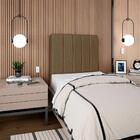 Cabeceira Solteiro 90cm Arlla Linho Rm