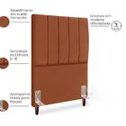 Cabeceira Solteiro 90cm Arlla Suede Rm