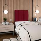 Cabeceira Solteiro 90cm Arlla Suede Rm