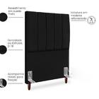 Cabeceira Solteiro 90cm Arlla Suede Rm