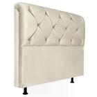 Cabeceira Solteiro 90cm Barbara Suede Marfim Id Milani Store
