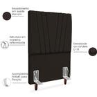 Cabeceira Solteiro 90cm Bell Suede Rm