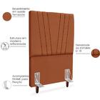 Cabeceira Solteiro 90cm Bell Suede Rm