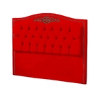 Cabeceira Solteiro 90cm Decorativa Maitê Veludo Vermelho - Mo
