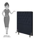 Cabeceira Solteiro 90cm Diamante D10ano Preto