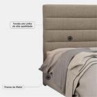 Cabeceira Solteiro 90cm Greta Linho Areia - D'monegatto