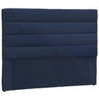 Cabeceira Solteiro 90cm Greta Suede Azul Dmonegatto