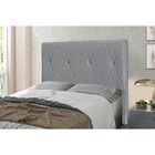 Cabeceira Solteiro 90cm Linho Aquilla Cinza