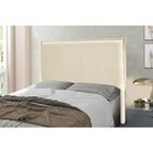 Cabeceira Solteiro 90cm Linho Veneza Pérola