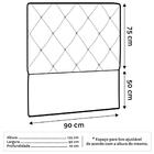 Cabeceira Solteiro 90cm Oásis Corano Amarelo - D'monegatto