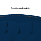 Cabeceira Solteiro 90cm Para Cama Box Diana Suede Azul Marinh