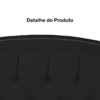 Cabeceira Solteiro 90cm Para Cama Box Diana Suede Preto - Ds