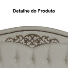 Cabeceira Solteiro 90cm Para Cama Box Greta Suede Bege - Ds E