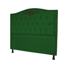 Cabeceira Solteiro 90cm Para Cama Box Greta Suede Verde - Ds