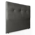 Cabeceira Solteiro 90cm Sofia Suede Cinza Id Milani Store