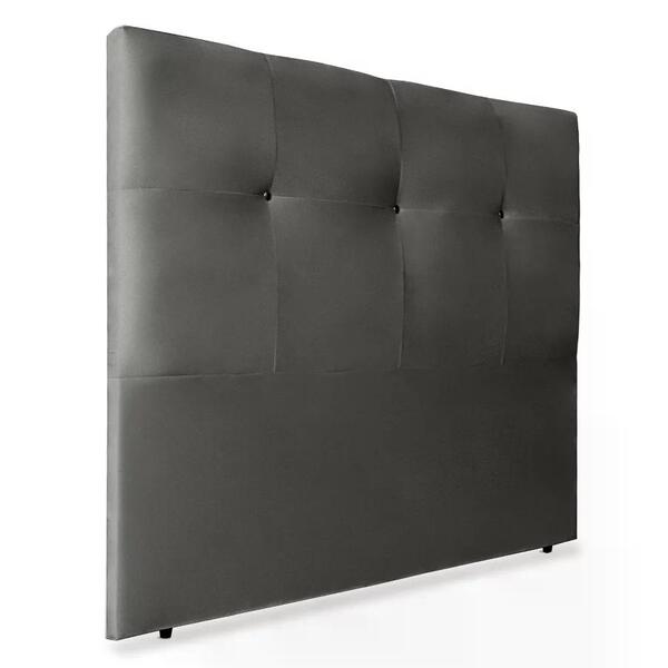Cabeceira Solteiro 90cm Sofia Suede Cinza Id Milani Store