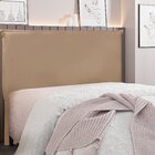 Cabeceira Solteiro 90cm Suede Veneza  Bege