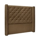 Cabeceira Solteiro 90cm Suede Vicenza  Caramelo