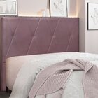 Cabeceira Solteiro 90cm Veludo Aquilla  Uva