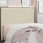 Cabeceira Solteiro 90cm Veludo Esmeralda  Bege