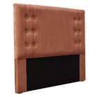 Cabeceira Solteiro 90cm Veludo Gênova  Cobre