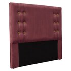 Cabeceira Solteiro 90cm Veludo Gênova  Vinho